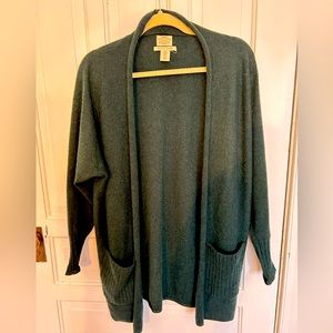 EMERALD GREEN CASHMERE CARDIGAN